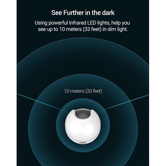 EZVIZ by HIKVISION |2K/4MP QHD Resolution Indoor Smart WiFi Baby/Pet Monitor Camera |Smart Night Vision |360 Visual Coverage |Motion Detection |Two-Way Talk |Micro SD Slot up to 256GB (C6N),White EZVIZ by HIKVISION |2K/4MP QHD Resolution Indoor Smart WiFi Baby/Pet Monitor Camera |Smart Night Vision |360 Visual Coverage |Motion Detection |Two-Way Talk |Micro SD Slot up to 256GB (C6N),White