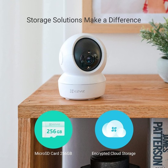 EZVIZ by HIKVISION |2K/4MP QHD Resolution Indoor Smart WiFi Baby/Pet Monitor Camera |Smart Night Vision |360 Visual Coverage |Motion Detection |Two-Way Talk |Micro SD Slot up to 256GB (C6N),White EZVIZ by HIKVISION |2K/4MP QHD Resolution Indoor Smart WiFi Baby/Pet Monitor Camera |Smart Night Vision |360 Visual Coverage |Motion Detection |Two-Way Talk |Micro SD Slot up to 256GB (C6N),White