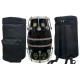 GT Manufacture Professional Dholak with Glassy Black Finish With Multi Feature Bag
