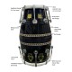 GT Manufacture Professional Dholak with Glassy Black Finish With Multi Feature Bag
