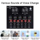 SOUNCE V8 plus Portable Audio Mixer Interface, Bluetooth Sound Card for Live Streaming/Recording/Podcast/Voice Change/Karaoke/Gaming/Singing with Sound Effects, 3.5mm Mic Jack for Guitar (V8 Black)