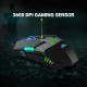 Ant Esports USB GM90 Wired Gaming Mouse with RGB, 6 Programmable Buttons, up to 3600 DPI Adjustable, Optical Gamer Gaming Mice with Multicolour LED Lights - Black