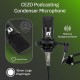 Cezo BM 800 Condenser Microphone Kit Set with V8 Sound Card, Boom Arm Stand, Pop Shield Recording Studio Equipment Full Set with 3.5mm Mic for Smartphones Live Streaming Youtubers - Black