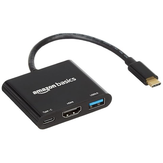 Adapter 3-in-1 USB Type C (Black)