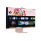 Samsung 32-inch(80cm) M8 4K UHD Smart Monitor, Wireless Webcam, Type-C, Smart TV apps, TV Plus, Office 365, Dex, Apple Airplay, BT, IOT, Speakers, Remote (LS32BM80PUWXXL, Pink)