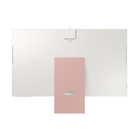 Samsung 32-inch(80cm) M8 4K UHD Smart Monitor, Wireless Webcam, Type-C, Smart TV apps, TV Plus, Office 365, Dex, Apple Airplay, BT, IOT, Speakers, Remote (LS32BM80PUWXXL, Pink)