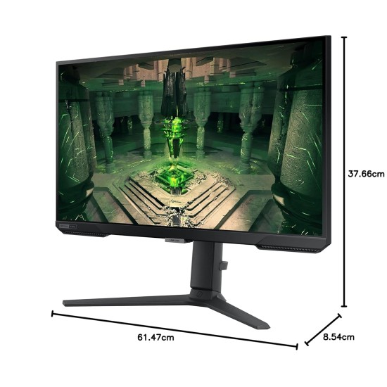 Samsung 27-inch(68.4cm) FHD, IPS Gaming, 240Hz, 1ms Flat Monitor, 1920 x 1080 Pixels, Height Adjustable Stand, HDR10, Nvidia G-Sync Compatible, Ultrawide Game View (LS27BG400EWXXL, Black)