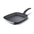 Bergner Orion NonStick 28 cm Grill Pan/Griddle, 100% Recyclable, for Low Oil Tikkas/Kebabs/Sandwiches/Stovetop Babeque, Textured Soft Touch Handle, Granite Finish, Induction & Gas Ready
