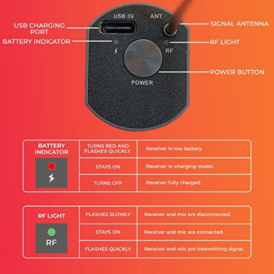 Audio Array AM-W12 UHF Dual Wireless Premium Metal Microphones | 4+ Hours Receiver Battery Backup | Range up to 60M | Karaoke Singing, Wedding, DJ, Church | PA System, Amplifier, Mixer, Party Box, etc Audio Array AM-W12 UHF Dual Wireless Premium Metal Microphones | 4+ Hours Receiver Battery Backup | Range up to 60M | Karaoke Singing, Wedding, DJ, Church | PA System, Amplifier, Mixer, Party Box, etc