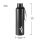 MILTON Aura 1000 Thermosteel Bottle, 1050 ml Water Bottles, 24 Hours Hot and Cold, Easy to Carry, Easy Grip, Rust Proof, Tea, Coffee, Office, Travel Bottle, Dark Blue