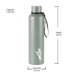 Milton Aura 1000 Thermosteel Bottle, 1050 ml Water Bottles, 24 Hours Hot and Cold, Easy to Carry, Easy Grip, Rust Proof, Tea, Coffee, Office, Travel Bottle, Grey Milton Aura 1000 Thermosteel Bottle, 1050 ml Water Bottles, 24 Hours Hot and Cold, Easy to Carry, Easy Grip, Rust Proof, Tea, Coffee, Office, Travel Bottle, Grey