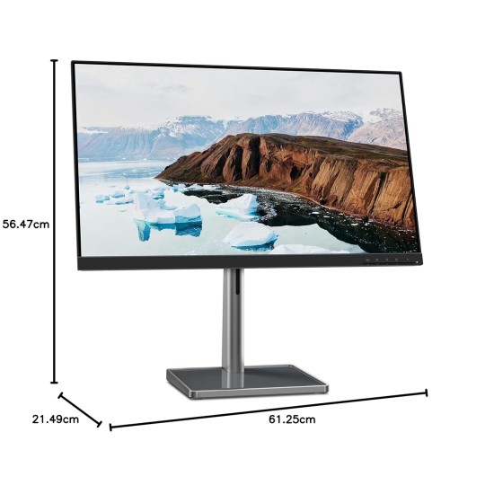 Lenovo L-Series 27 inch (68.58cm) FHD IPS Monitor |16.7m Colors, AMD FreeSync, USB-C Port, 3Wx2 Speakers, HDMI, VGA, PD-45W, Tilt Swivel Pivot Height Adjust Stand for Home & Office, L27m-30 Black Lenovo L-Series 27 inch (68.58cm) FHD IPS Monitor |16.7m Colors, AMD FreeSync, USB-C Port, 3Wx2 Speakers, HDMI, VGA, PD-45W, Tilt Swivel Pivot Height Adjust Stand for Home & Office, L27m-30 Black