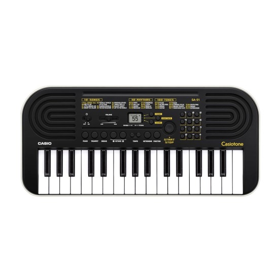 Casiotone Mini Keyboard SA-51 with Piano tones, Black
