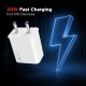 boAt WCDV 20W Super Fast Type C Charger Compatible with All Android Phones, White