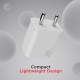 boAt WCDV 20W Super Fast Type C Charger Compatible with All Android Phones, White