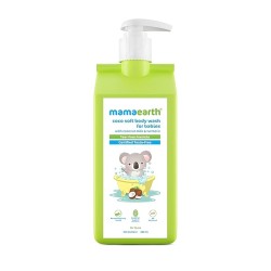 Mamaearth Coco Soft Body Wash For Babies - 400 ml | Infused with Coconut Milk & Turmeric | Tear Free Cleanser, Gently Cleanses Skin & Prevents Infections