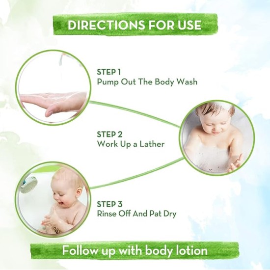 Mamaearth Coco Soft Body Wash For Babies - 400 ml | Infused with Coconut Milk & Turmeric | Tear Free Cleanser, Gently Cleanses Skin & Prevents Infections