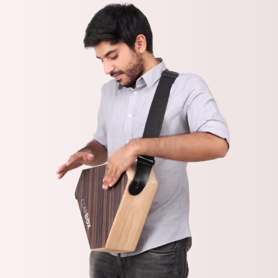 Clapbox Travel Cajon (2-sided), Snare, Bongo - Rubber wood with Carry Bag
