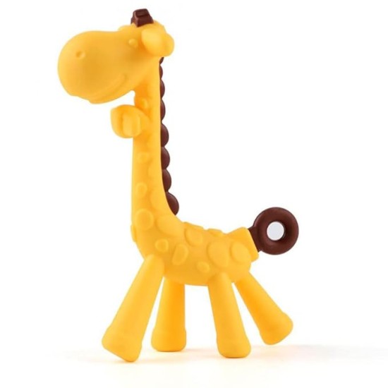 BabyGo Baby Silicone teether Giraffe Teething Toys Hand Chewing Soother Toddler for Baby (Yellow)… BabyGo Baby Silicone teether Giraffe Teething Toys Hand Chewing Soother Toddler for Baby (Yellow)…