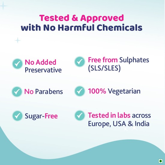 Chicco Toothpaste for Kids (1y-6y), Strawberry Flavour, 50g | Fluoride-Free | Removes Plaque, Helps Prevent Cavities