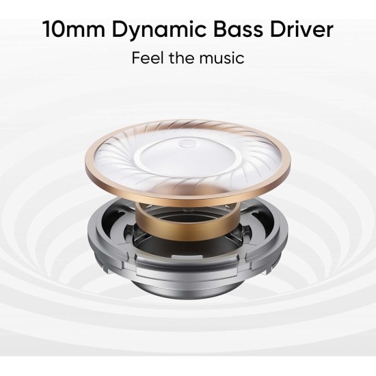 realme TechLife Buds T100 Bluetooth Truly Wireless in Ear Earbuds with mic, AI ENC for Calls, Google Fast Pair, 28 Hours Total Playback with Fast Char realme TechLife Buds T100 Bluetooth Truly Wireless in Ear Earbuds with mic, AI ENC for Calls, Google Fast Pair, 28 Hours Total Playback with Fast Char