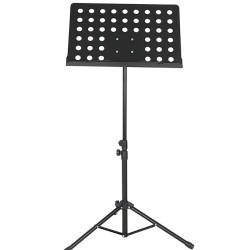 Techtest Music Stand for Notes Height & Angle Adjustable Orchestral Stand Conductor Sheet Stand and Music Sheet Clip Holder Notation Stand for Singers Lyrics Stand Folding Musical Instruments
