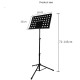 Techtest Music Stand for Notes Height & Angle Adjustable Orchestral Stand Conductor Sheet Stand and Music Sheet Clip Holder Notation Stand for Singers Lyrics Stand Folding Musical Instruments Techtest Music Stand for Notes Height & Angle Adjustable Orchestral Stand Conductor Sheet Stand and Music Sheet Clip Holder Notation Stand for Singers Lyrics Stand Folding Musical Instruments