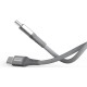 Lenovo USB C to Type-C Tangle-free Aramid fiber braided 1.2m cable with Fast PD charging(upto 100W support) & 480 MBPS data transmission, certified 10000+ bend lifespan, Metallic Grey Lenovo USB C to Type-C Tangle-free Aramid fiber braided 1.2m cable with Fast PD charging(upto 100W support) & 480 MBPS data transmission, certified 10000+ bend lifespan, Metallic Grey