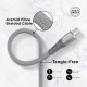 Lenovo USB C to Type-C Tangle-free Aramid fiber braided 1.2m cable with Fast PD charging(upto 100W support) & 480 MBPS data transmission, certified 10000+ bend lifespan, Metallic Grey Lenovo USB C to Type-C Tangle-free Aramid fiber braided 1.2m cable with Fast PD charging(upto 100W support) & 480 MBPS data transmission, certified 10000+ bend lifespan, Metallic Grey