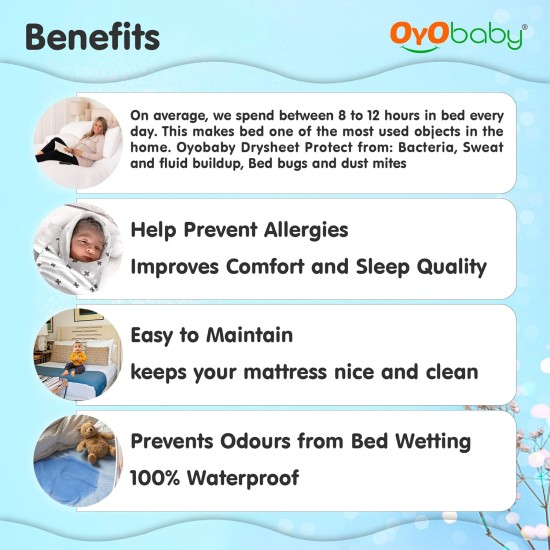 OYO BABY Anti-Piling Fleece Extra Absorbent Instant Dry Sheet for Baby, Baby Bed Protector, Waterproof Sheet, Small Size 50x70cm, Pack of 3, Pink, Salmon Rose & Royal Blue