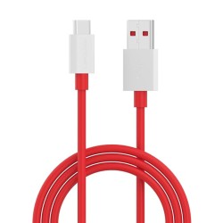 Portronics Konnect Dash 2 Unbreakable 6.5A 65w USB A to Type C VOOC Flash Charging Cable Design for OnePlus,Oppo(Red)