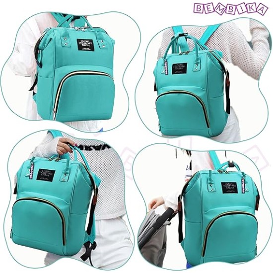 BEMBIKA Diaper Bags for Mom and Dad, Diaper Bags for mom and Baby, Mummy Bag for Multi-Function Waterproof and Large Capacity BEMBIKA Diaper Bags for Mom and Dad, Diaper Bags for mom and Baby, Mummy Bag for Multi-Function Waterproof and Large Capacity