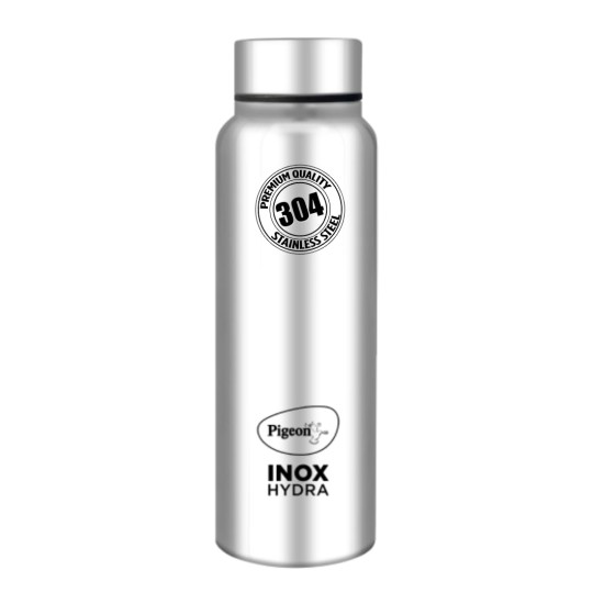 Pigeon by Stovekraft Inox Hydra Plus Stainless Steel Drinking Water Bottle 700 ml - Silver (1 year Warranty)