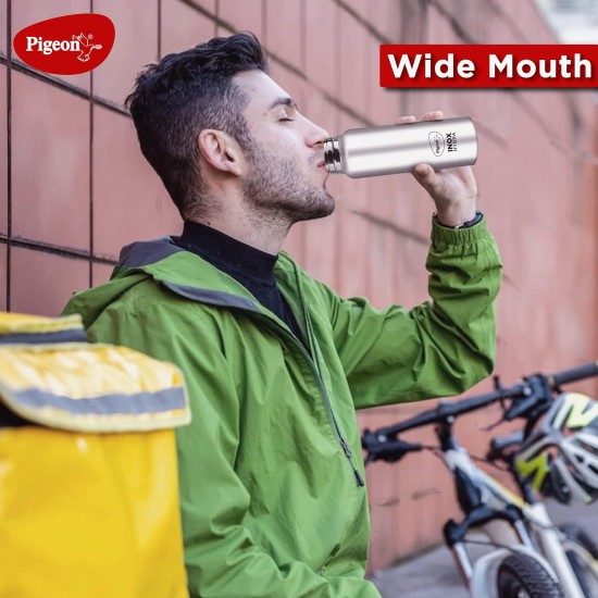 Pigeon by Stovekraft Inox Hydra Plus Stainless Steel Drinking Water Bottle 700 ml - Silver (1 year Warranty)