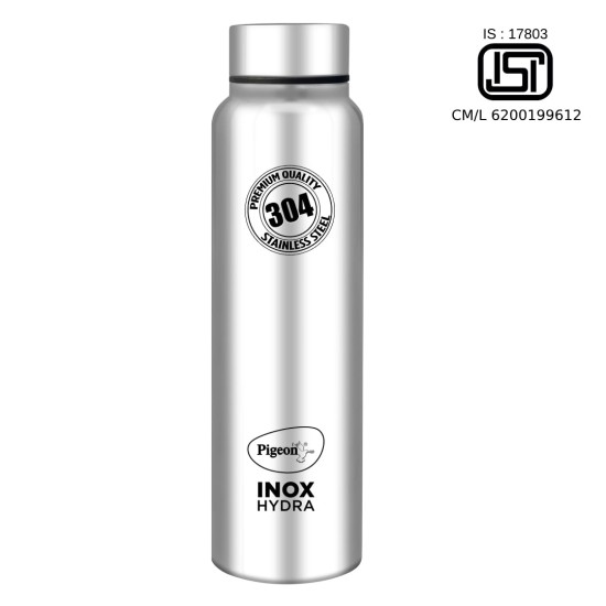 Pigeon by Stovekraft Inox Hydra Plus Stainless Steel Drinking Water Bottle 900 ml - Silver