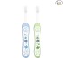Chicco Baby Manual Toothbrush For Infants (6M-36M), Set Of 2|Extra Soft Tapered Bristles Ideal For Milk Teeth|Bpa Free (Blue, Green)