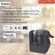 SIGNORA WARE Monarch Premium Microwave Safe Lunch Box (3 Stainless Steel Containers + Pickle Box + Steel Bottle + Insulated Bag, 500Ml+350Ml+200Ml+100Ml +700Ml Bottle,Set of 5,Black Office Series)