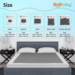 OYO BABY Extra Absorbent Waterproof Baby Dry Sheet Small Size (70x50cm) – Pack of 2 – Quick Dry Sheet for Bed Protector, Soft & Breathable Grey + Salmon Rose OYO BABY Extra Absorbent Waterproof Baby Dry Sheet Small Size (70x50cm) – Pack of 2 – Quick Dry Sheet for Bed Protector, Soft & Breathable Grey + Salmon Rose