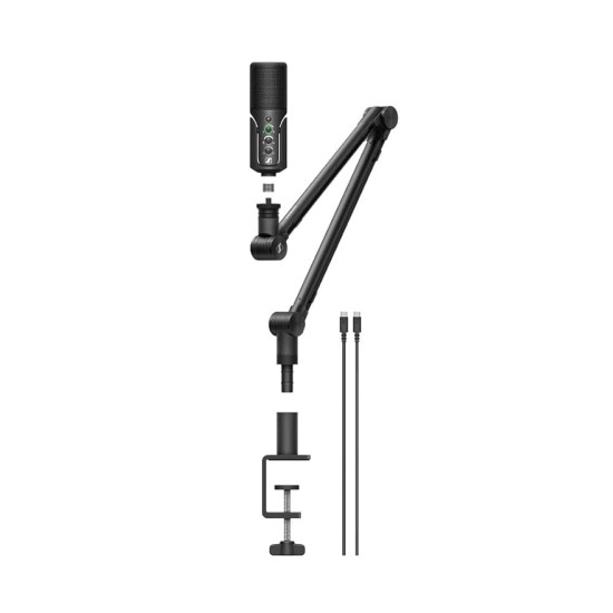 SENNHEISER Profile Streaming Set USB-C Condenser Microphone | Cardioid Pickup | Adjustable Boom Arm, Mute Function & Gain Control | Ideal for Streaming, Podcasting, & Recording SENNHEISER Profile Streaming Set USB-C Condenser Microphone | Cardioid Pickup | Adjustable Boom Arm, Mute Function & Gain Control | Ideal for Streaming, Podcasting, & Recording