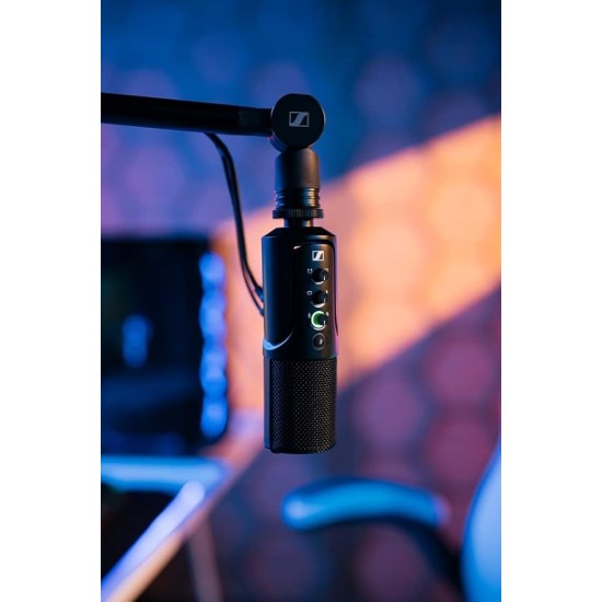SENNHEISER Profile Streaming Set USB-C Condenser Microphone | Cardioid Pickup | Adjustable Boom Arm, Mute Function & Gain Control | Ideal for Streaming, Podcasting, & Recording SENNHEISER Profile Streaming Set USB-C Condenser Microphone | Cardioid Pickup | Adjustable Boom Arm, Mute Function & Gain Control | Ideal for Streaming, Podcasting, & Recording
