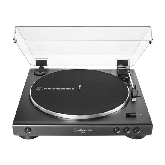 Audio-Technica AT-LP60X Fully Automatic Belt-Drive Turntable | 2-Speed Vinyl Record Player with Built-in Preamp | Music Player with Replaceable Stylus for Home Music System