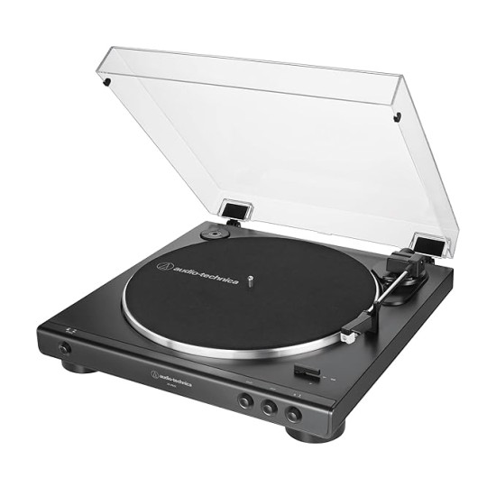 Audio-Technica AT-LP60X Fully Automatic Belt-Drive Turntable | 2-Speed Vinyl Record Player with Built-in Preamp | Music Player with Replaceable Stylus for Home Music System