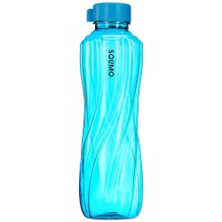 Solimo 1000 ml Plastic Water Bottle | Set of 6 |Multi Color