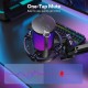 Maono RGB Condenser Mic with Noise Cancellation, USB Gaming Podcast Microphone with Adjustable RGB Lights, 1-Click Mute, Mic Gain, 0-Lantency Monitoring for YouTube Video Recording, PC (DGM20S-Black)