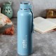 Cello Puro Steel-X Benz 900 | Leak Proof| Wide Mouth & Easy to Open | Insulated Inner Steel Water Bottle | 730ml | Turquoise