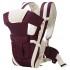 BabyGo Kids 4-in-1 Adjustable Baby Carrier Cum Kangaroo Bag | Multiple Carry Positions: Front, Back, Hip - Comfortable & Adjustable with Safety Belt and Buckle Straps (Purple)