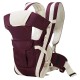 BabyGo Kids 4-in-1 Adjustable Baby Carrier Cum Kangaroo Bag | Multiple Carry Positions: Front, Back, Hip - Comfortable & Adjustable with Safety Belt and Buckle Straps (Purple)