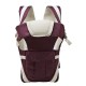 BabyGo Kids 4-in-1 Adjustable Baby Carrier Cum Kangaroo Bag | Multiple Carry Positions: Front, Back, Hip - Comfortable & Adjustable with Safety Belt and Buckle Straps (Purple)