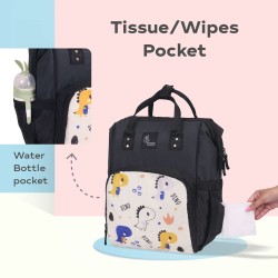 R for Rabbit Caramello Dino Diaper Bag for Mothers Travel Multipurpose Stylish Backpack with 11 Pockets, Water Resistant Large Storage Capacity, 3 Insulated Front Pockets Maternity Bags (Beige) R for Rabbit Caramello Dino Diaper Bag for Mothers Travel Multipurpose Stylish Backpack with 11 Pockets, Water Resistant Large Storage Capacity, 3 Insulated Front Pockets Maternity Bags (Beige)