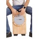 Clapbox Cajembe Cajon (3 instruments in 1) - Rubber wood (H:50 W:30 L:30) 3 Internal Snares, Natural